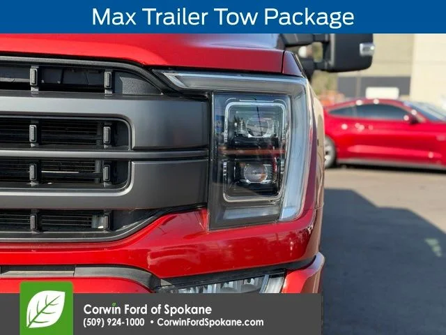 Certified Used 2023 Hot Pepper Red Metallic Tinted Clearcoat Ford Lariat image 9
