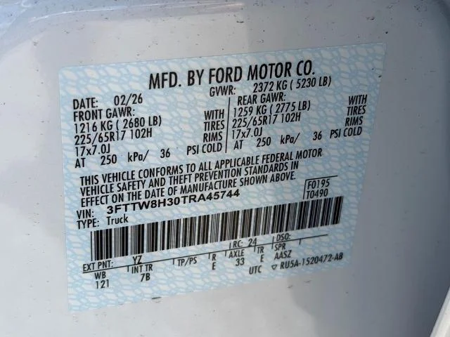 New 2026 Oxford White Ford XLT image 26