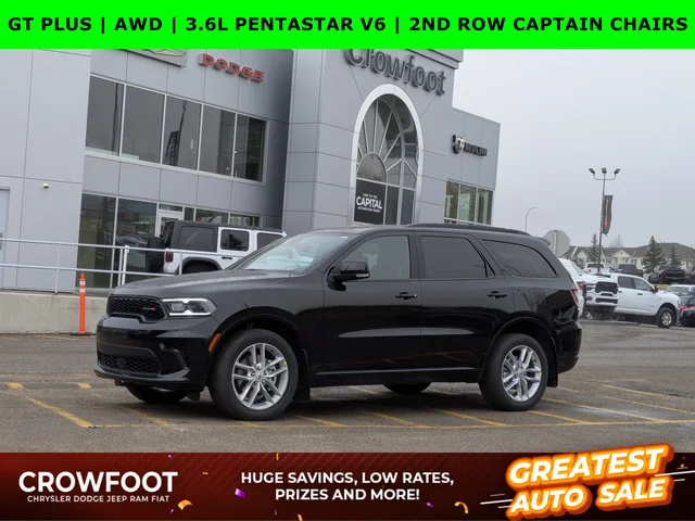 2026 Dodge Durango GT Plus - - Pkg 2BH - 2nd Row Captain Chairs - Ventilated Seats - Wireless Charging & More!