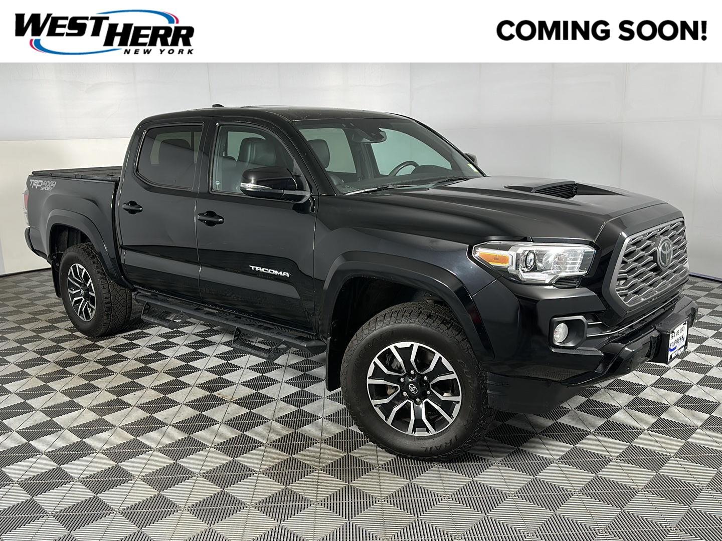 Used 2022 Midnight Black Metallic Toyota TRD Sport image 1