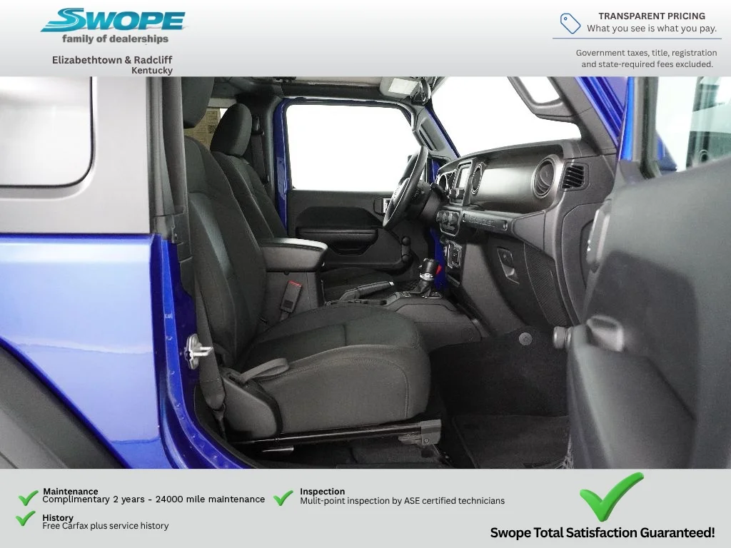 Used 2018 Ocean Blue Metallic Clearcoat Jeep Sport image 9