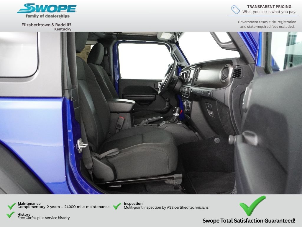 Used 2018 Ocean Blue Metallic Clearcoat Jeep Sport image 9