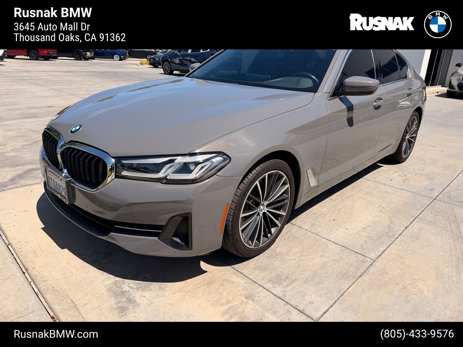 Used 2021 Bernina Gray Amber Effect Metallic BMW 530i image 1