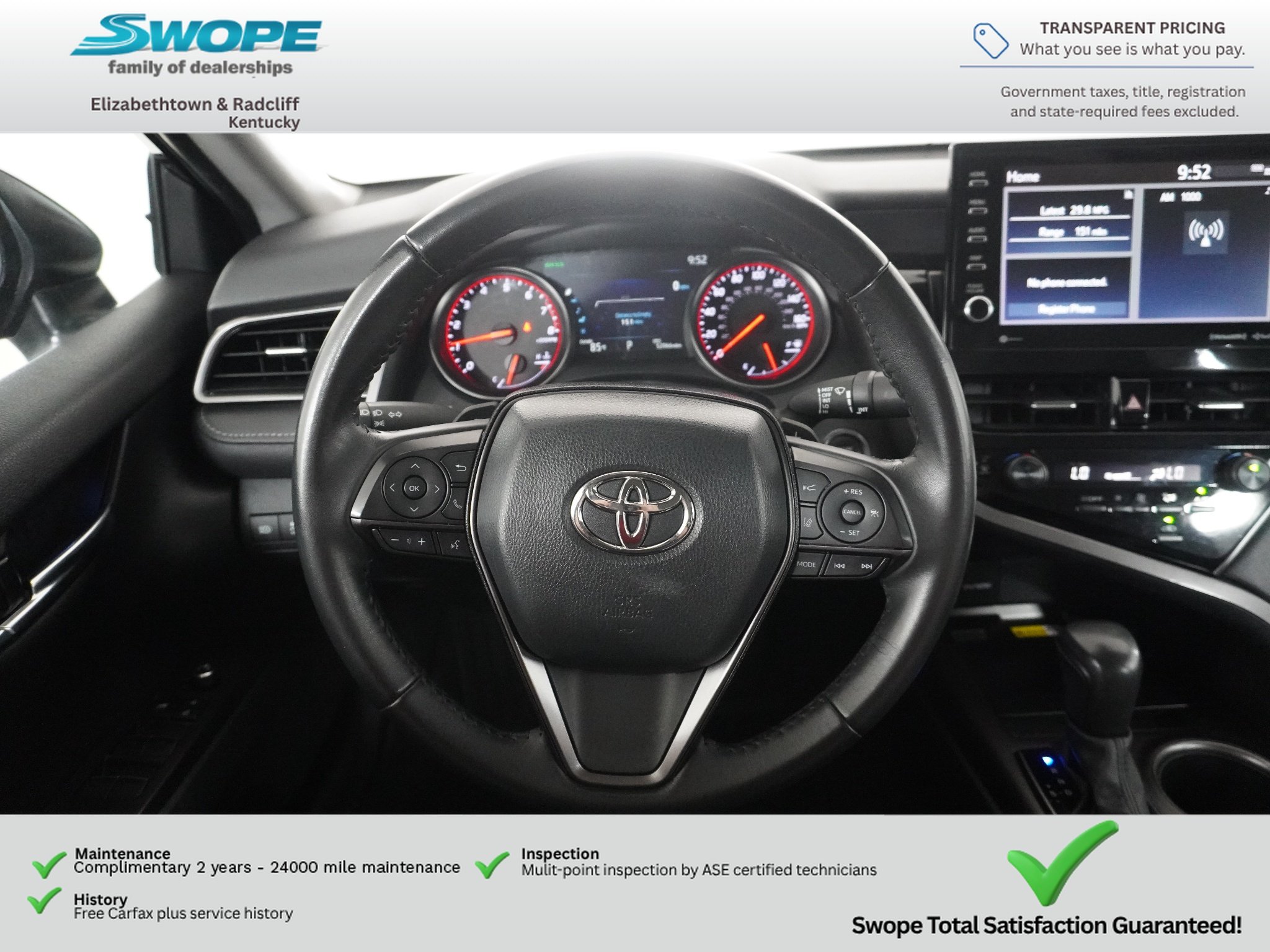 Used 2024 Midnight Black Metallic Toyota XSE image 17