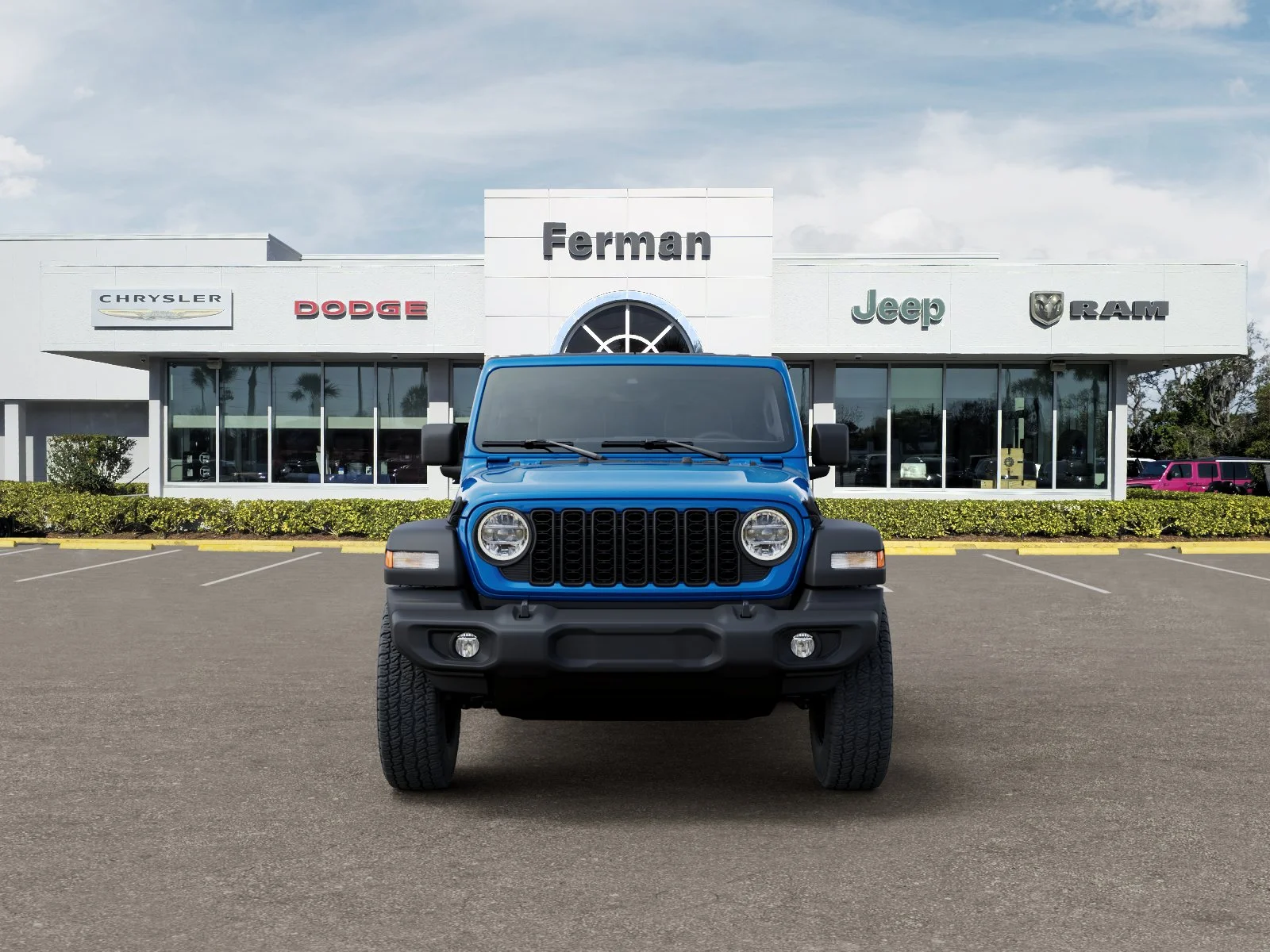 New 2026 Hydro Blue Pearl-Coat Exterior Paint Jeep Sport S image 38