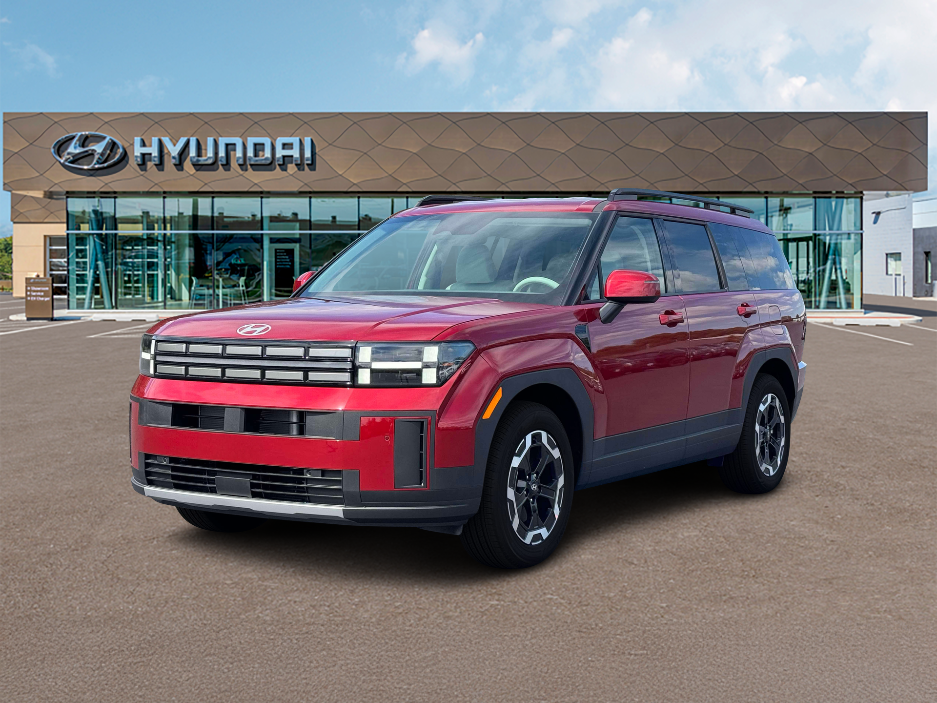 New 2027 Red Hyundai SEL AWD image 1