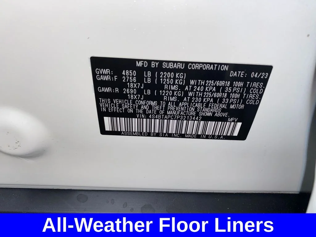 Used 2023 White Subaru Touring image 31