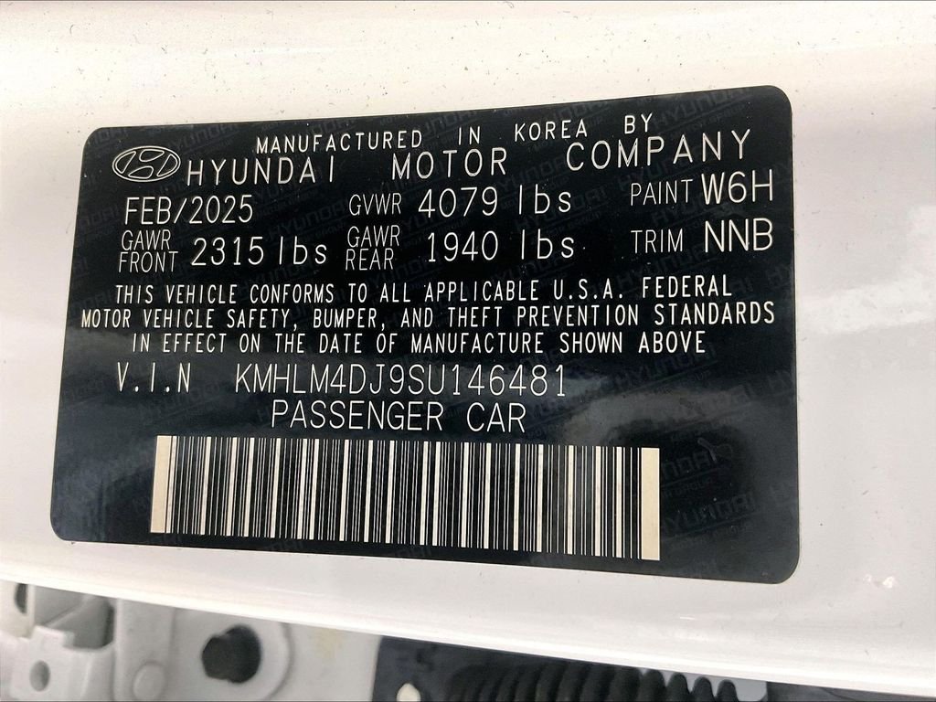 Used 2025 White Hyundai SEL Sport image 35