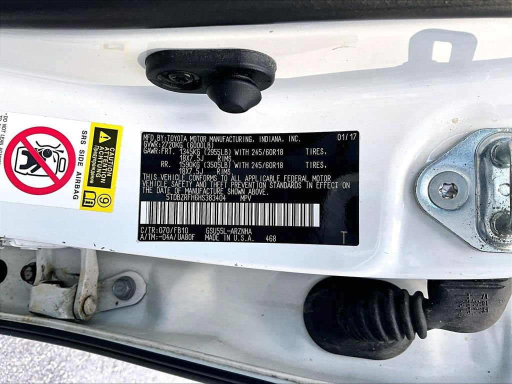 Used 2017 Blizzard Pearl Toyota LE image 37