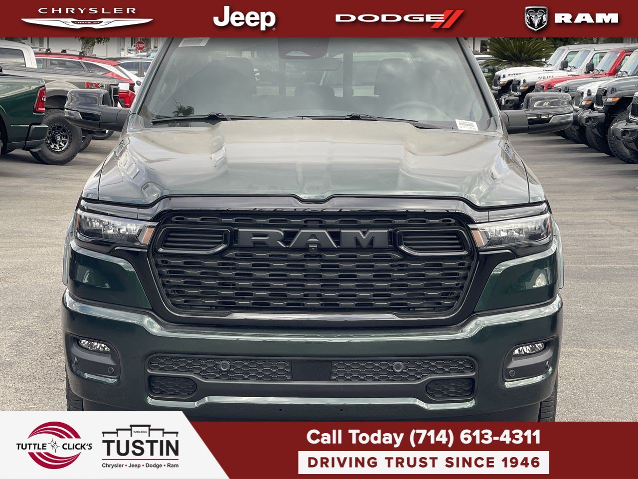 New 2026 Serrano-Green Metallic Exterior Paint RAM Big Horn image 2