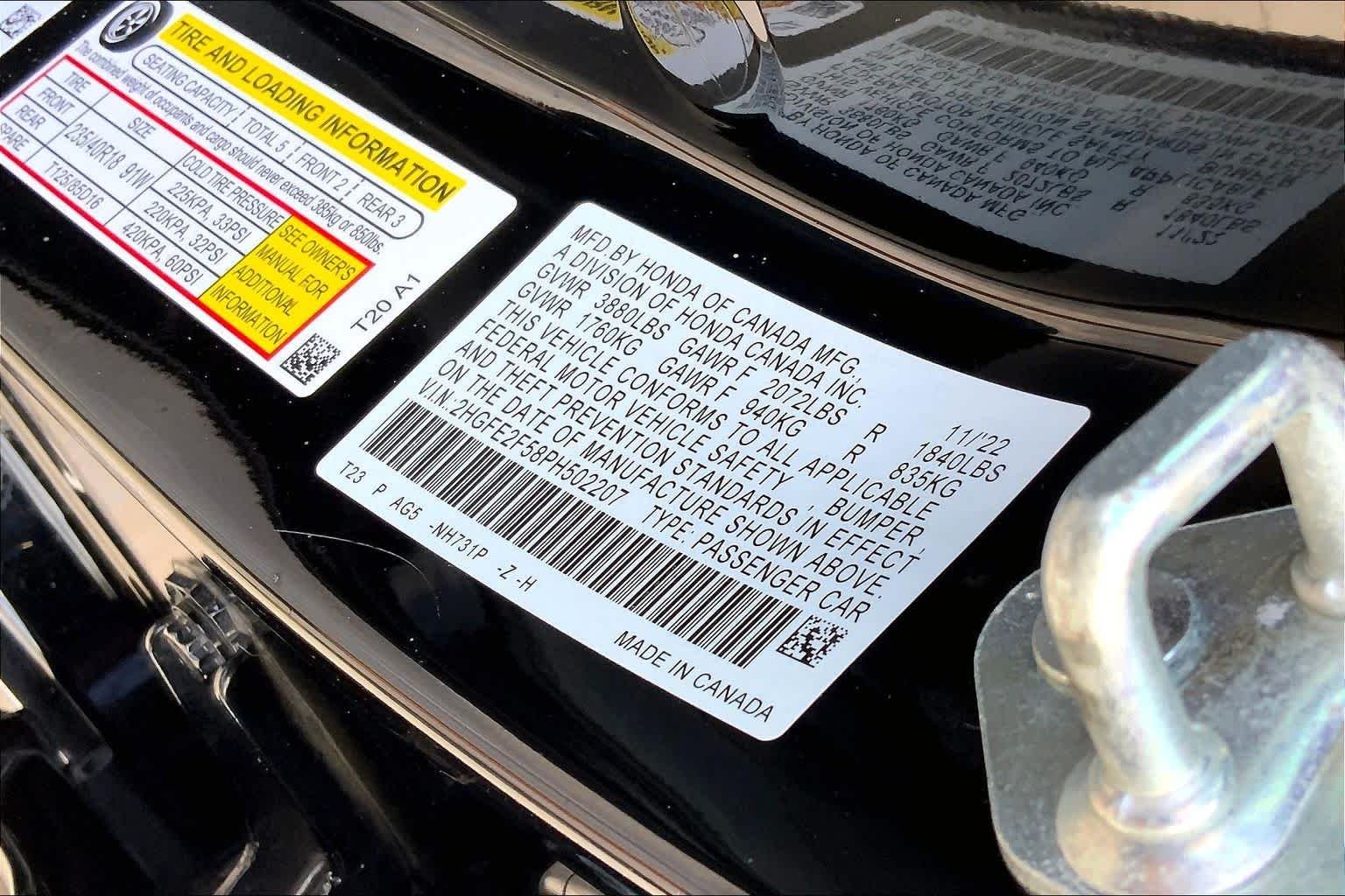 Used 2023 Crystal Black Pearl Honda Sport image 34