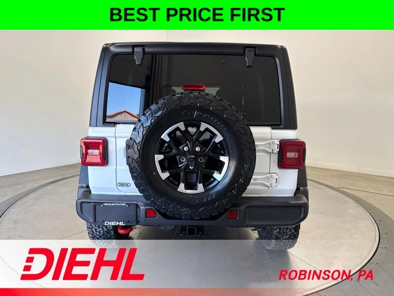 New 2026 Bright White Clear-Coat Exterior Paint Jeep Rubicon image 6