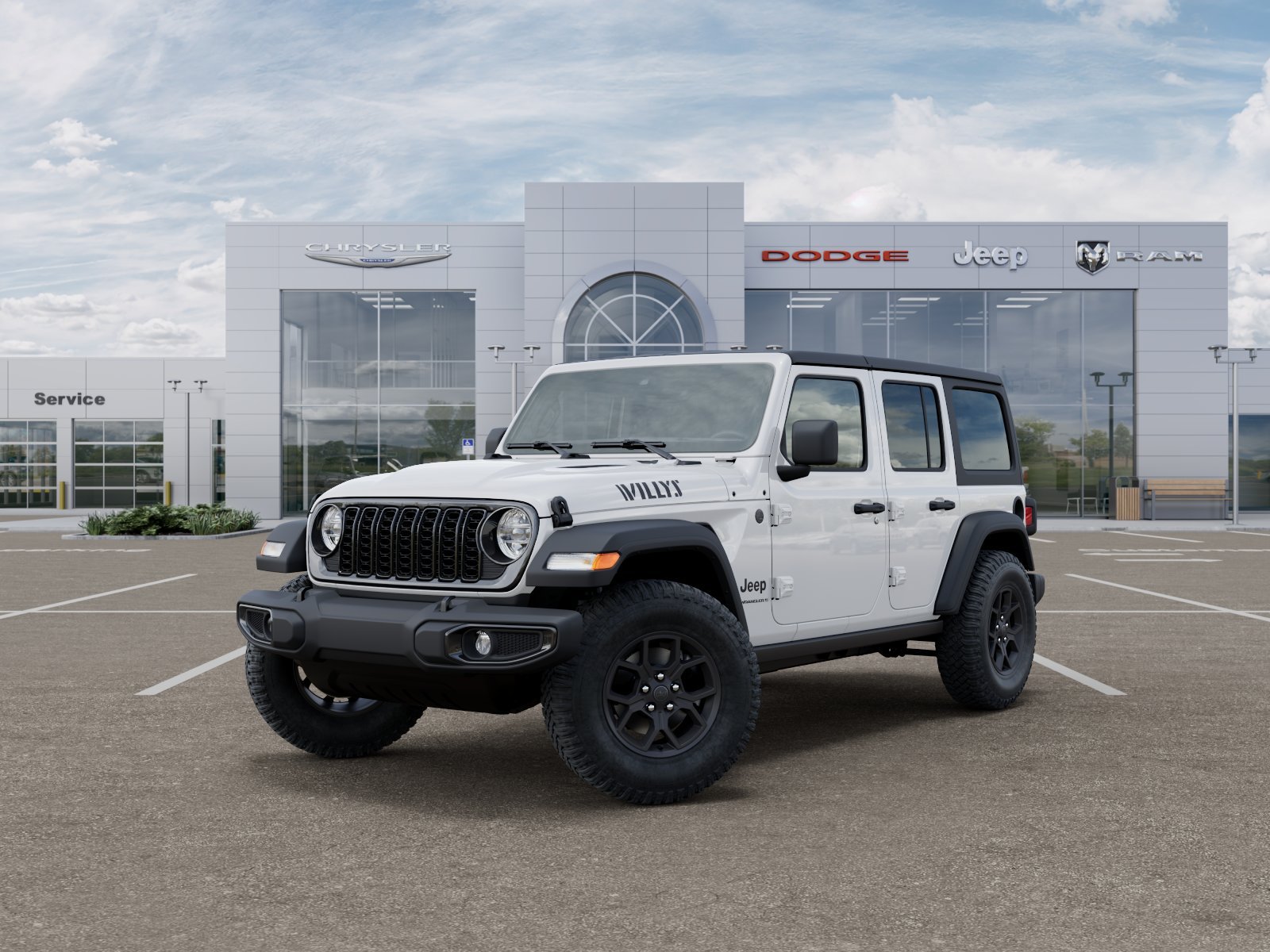 New 2026 Bright White Clear-Coat Exterior Paint Jeep Willys image 24