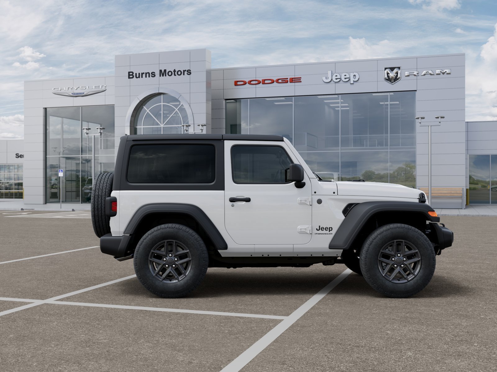 New 2026 Bright White Clear-Coat Exterior Paint Jeep Sport 2-Door image 21