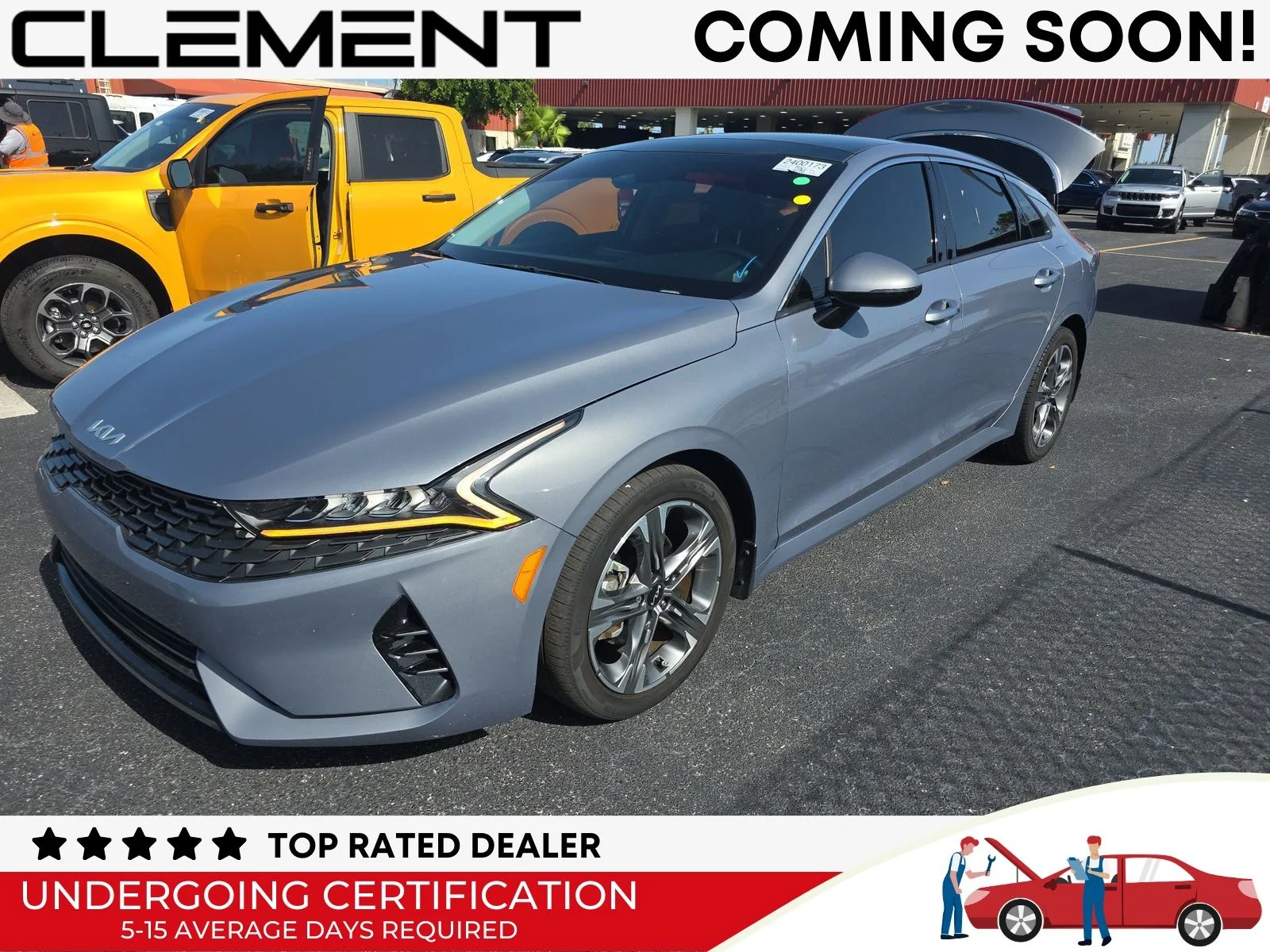 Used 2023 Silver Kia EX image 1