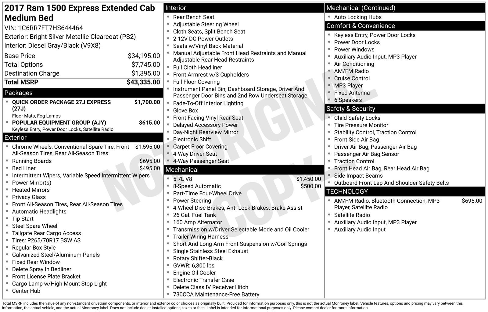 Used 2017 Silver Ram Express image 6