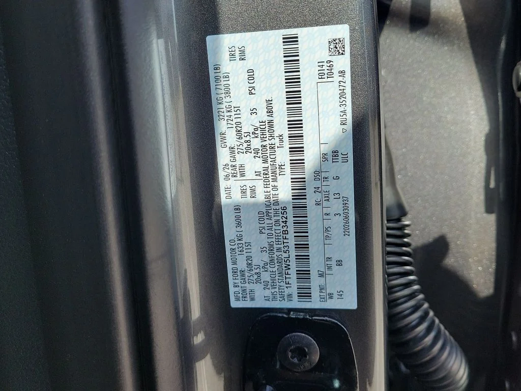 New 2026 Carbonized Gray Metallic Ford Lariat® image 27