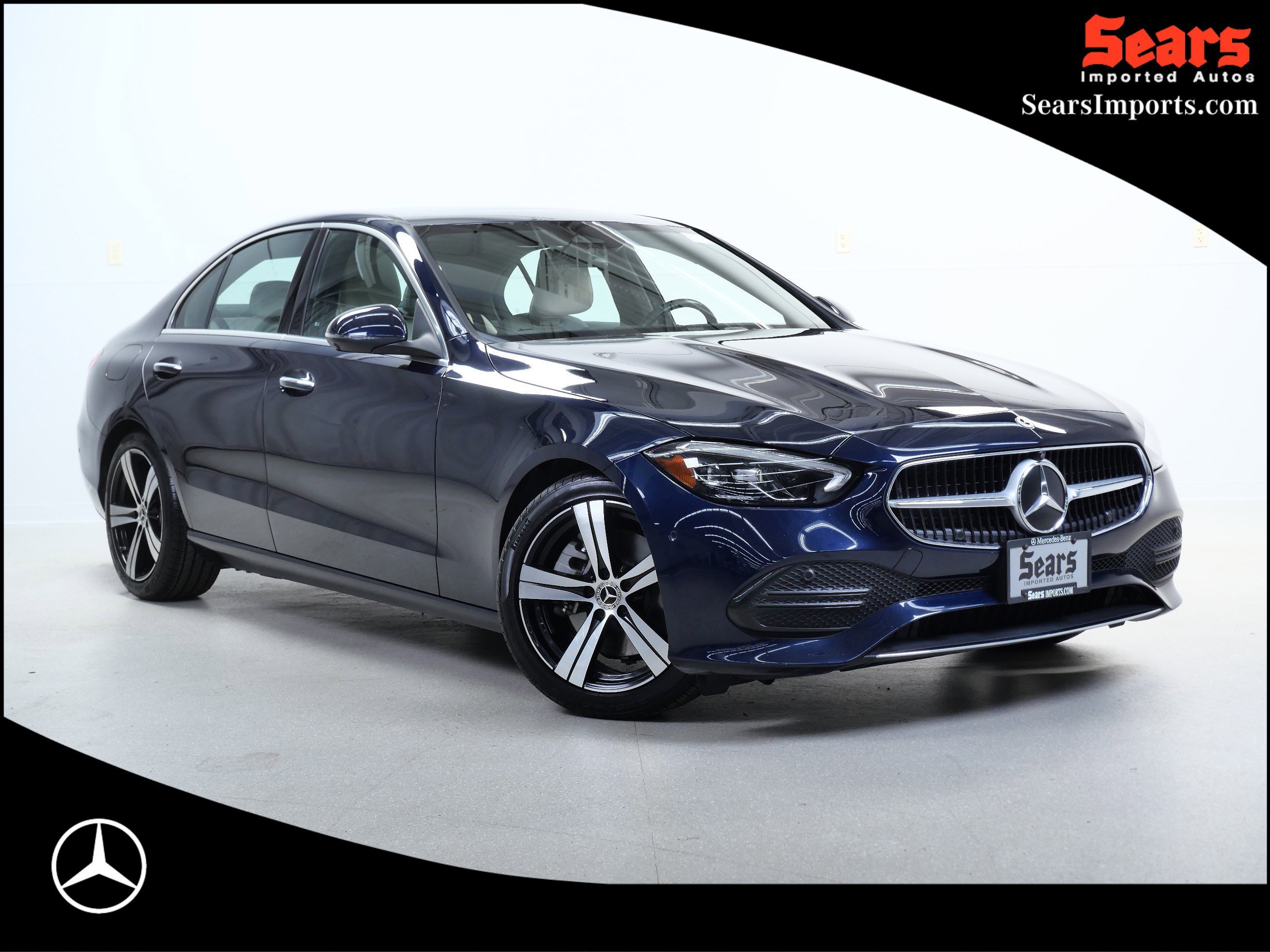 Certified Used 2022 Lunar Blue Metallic Mercedes-Benz C 300 image 1