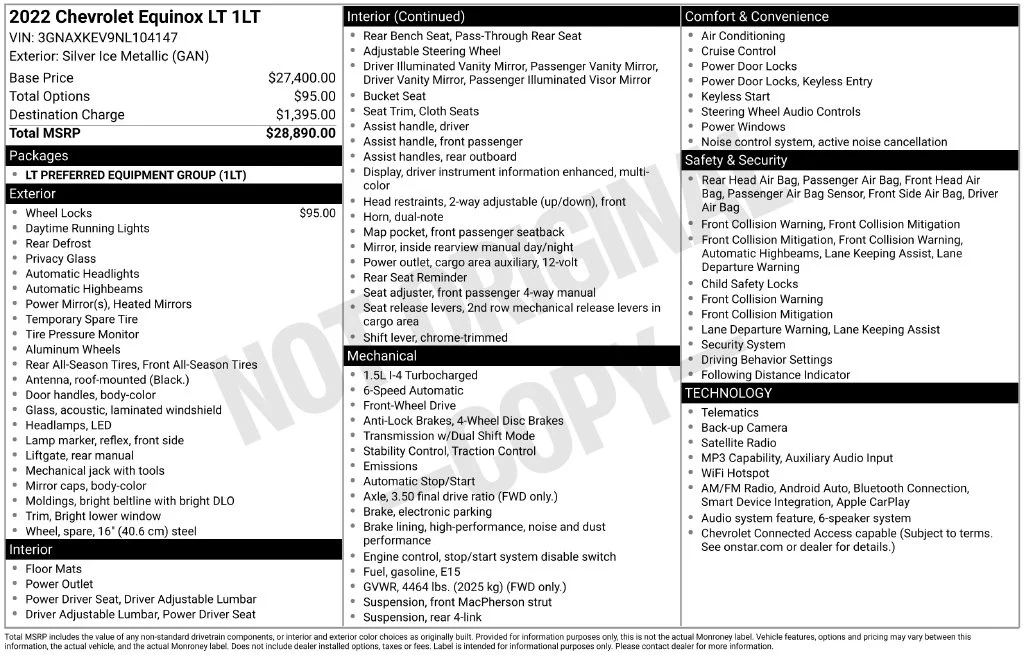 Used 2022 Silver Chevrolet LT image 3