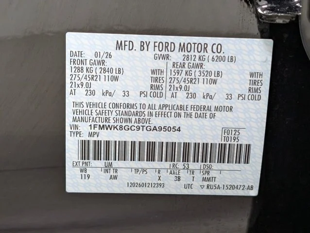 New 2026 Agate Black Metallic Ford ST image 57
