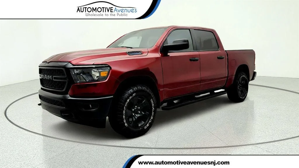 Used 2024 Delmonico Red Pearlcoat Ram Tradesman 4x4 Crew Cab 5
