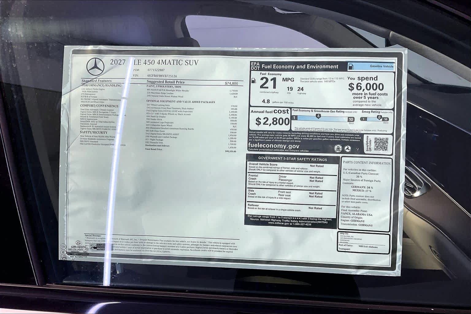 New 2027 MANUFAKTUR Moonlight White Metallic Mercedes-Benz GLE 450 image 18