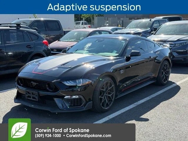 Used 2021 Shadow Black Ford Mach 1 image 7