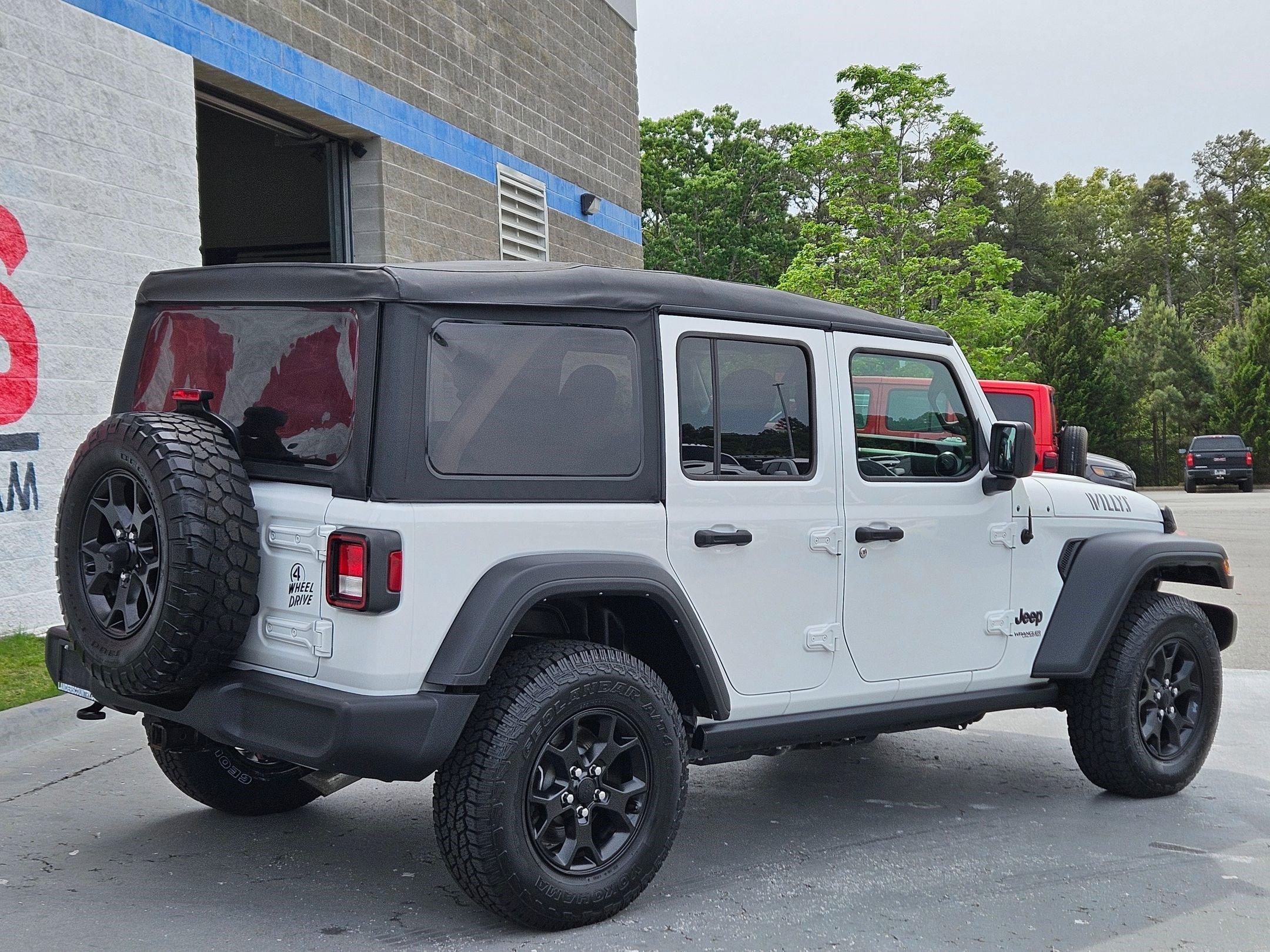 Used 2022 Bright White Clearcoat Jeep Unlimited Willys Sport image 7
