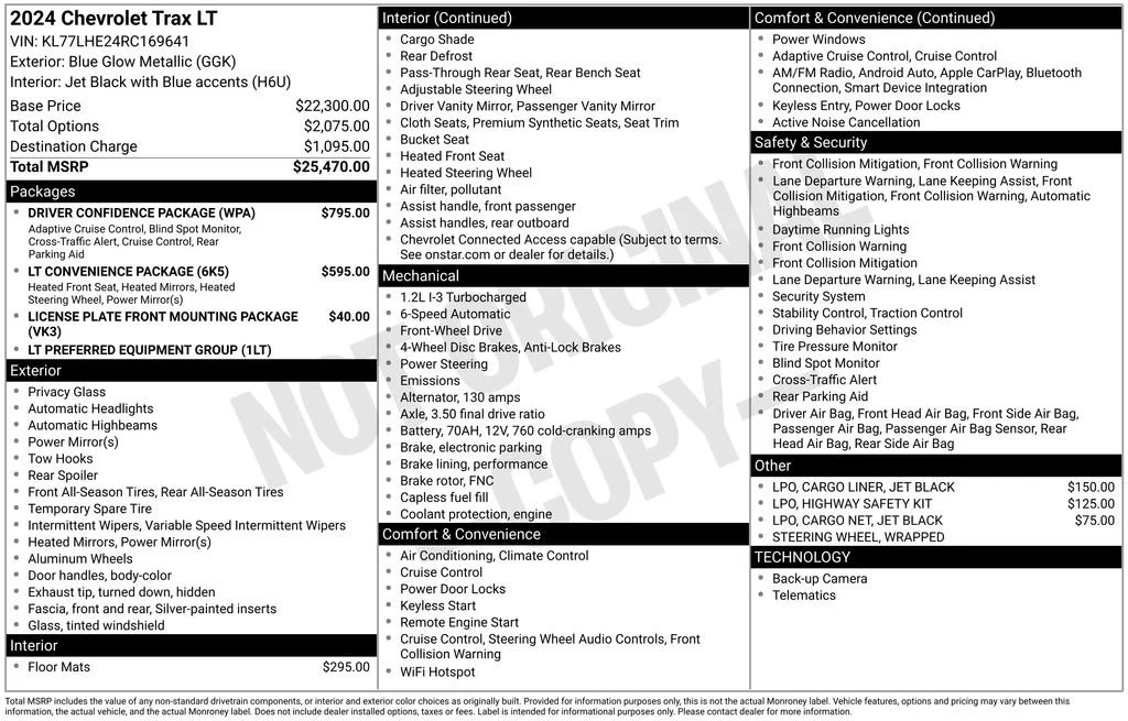 2024 Chevrolet Trax LT's photo