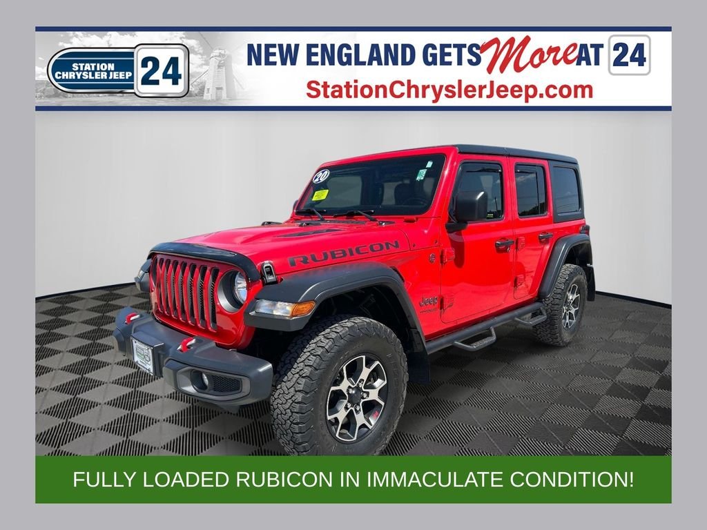 Used 2020 Red Jeep Unlimited Rubicon image 1