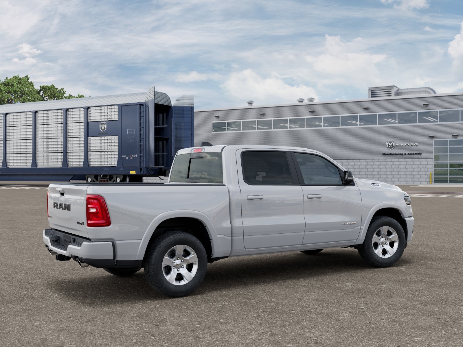 New 2026 Bright White Clear-Coat Exterior Paint RAM BIG HORN image 2