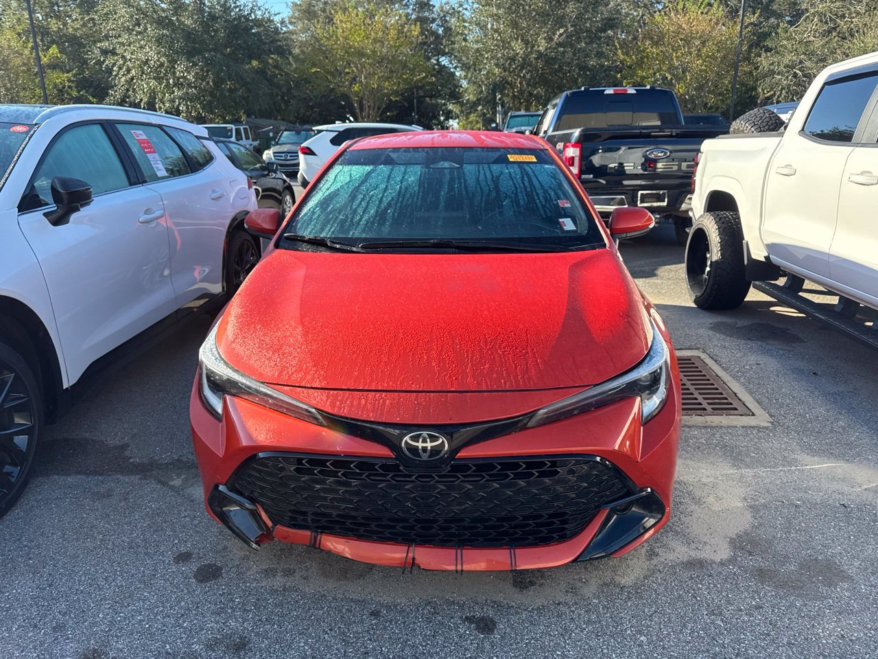 Used 2025 Red Toyota SE image 2