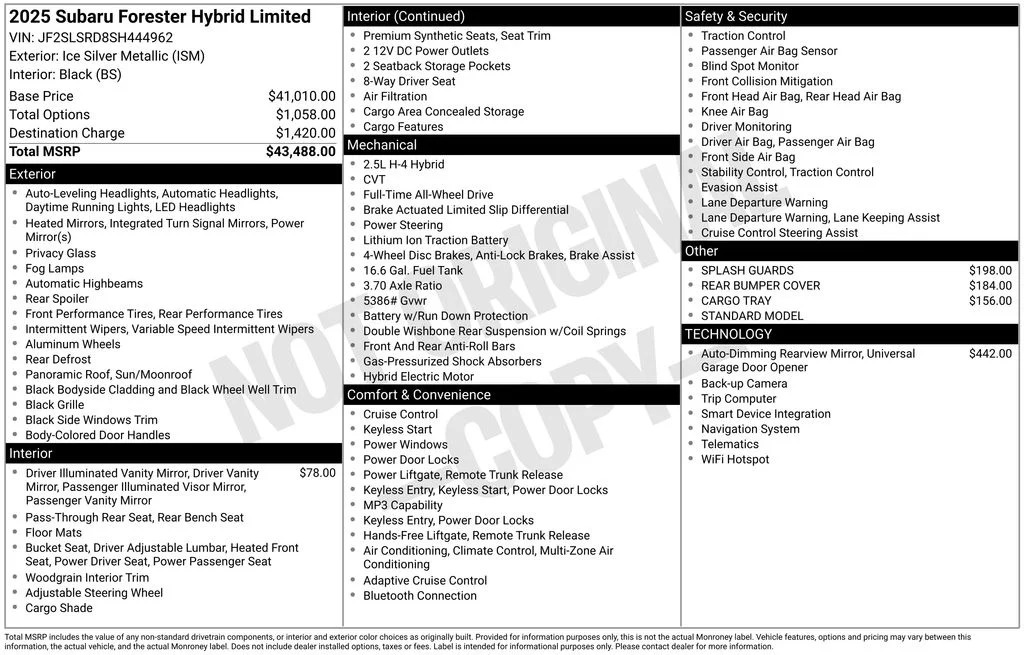 Certified Used 2025 Silver Subaru Limited image 8