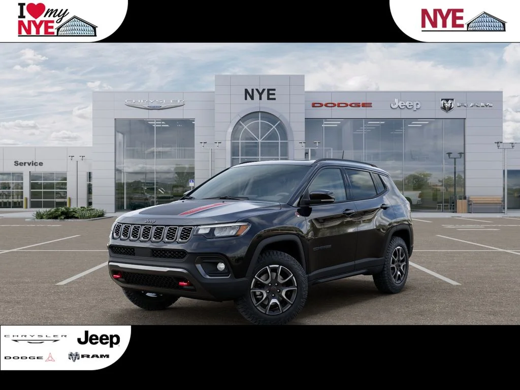 New 2026 Diamond Black Crystal Pearl-Coat Exterior Paint Jeep Trailhawk image 1