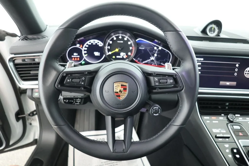 Used 2023 Carrara White Metallic Porsche 4 E-Hybrid Platinum Edition AWD w/ 21