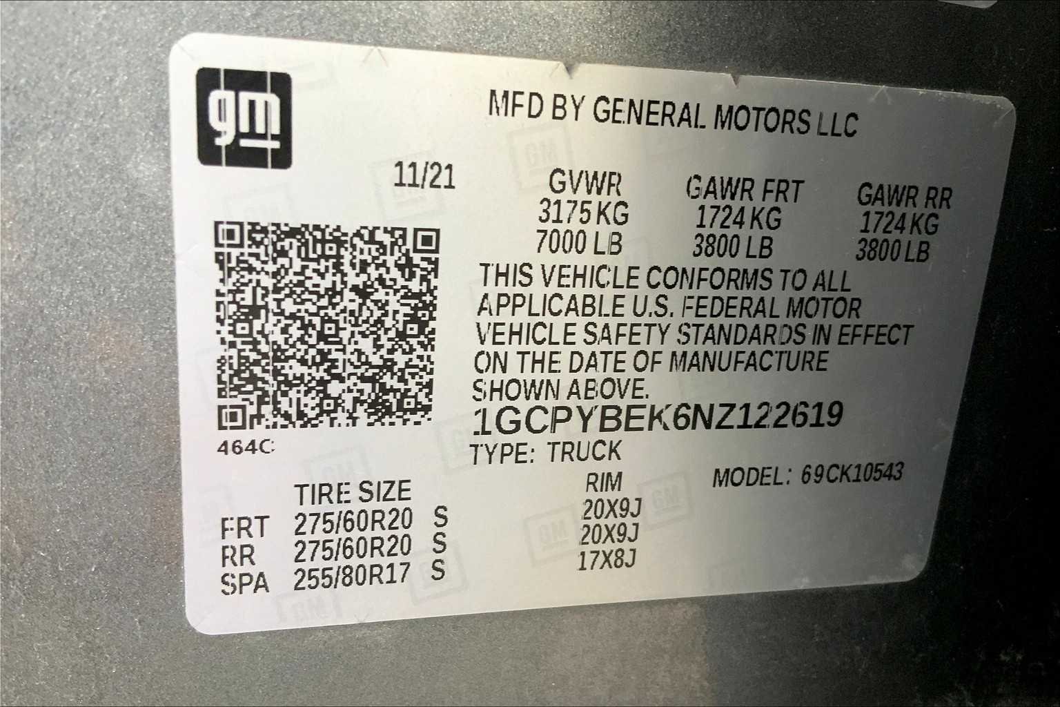 Used 2022 Satin Steel Metallic Chevrolet Custom image 37