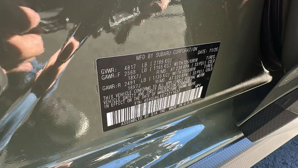 New 2026 ALPINE GREEN Subaru Limited image 30