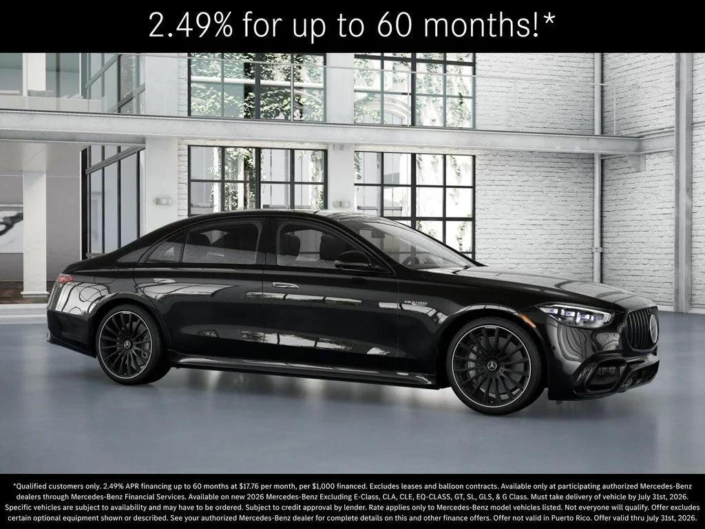 New 2026 Obsidian Black Metallic Mercedes-Benz AMG® S 63 E 4MATIC Sedan image 13