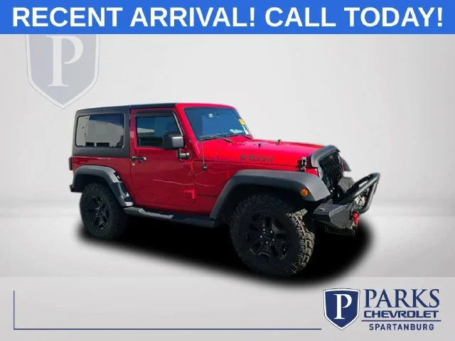 Used 2016 Firecracker Red C Jeep Willys Wheeler image 1