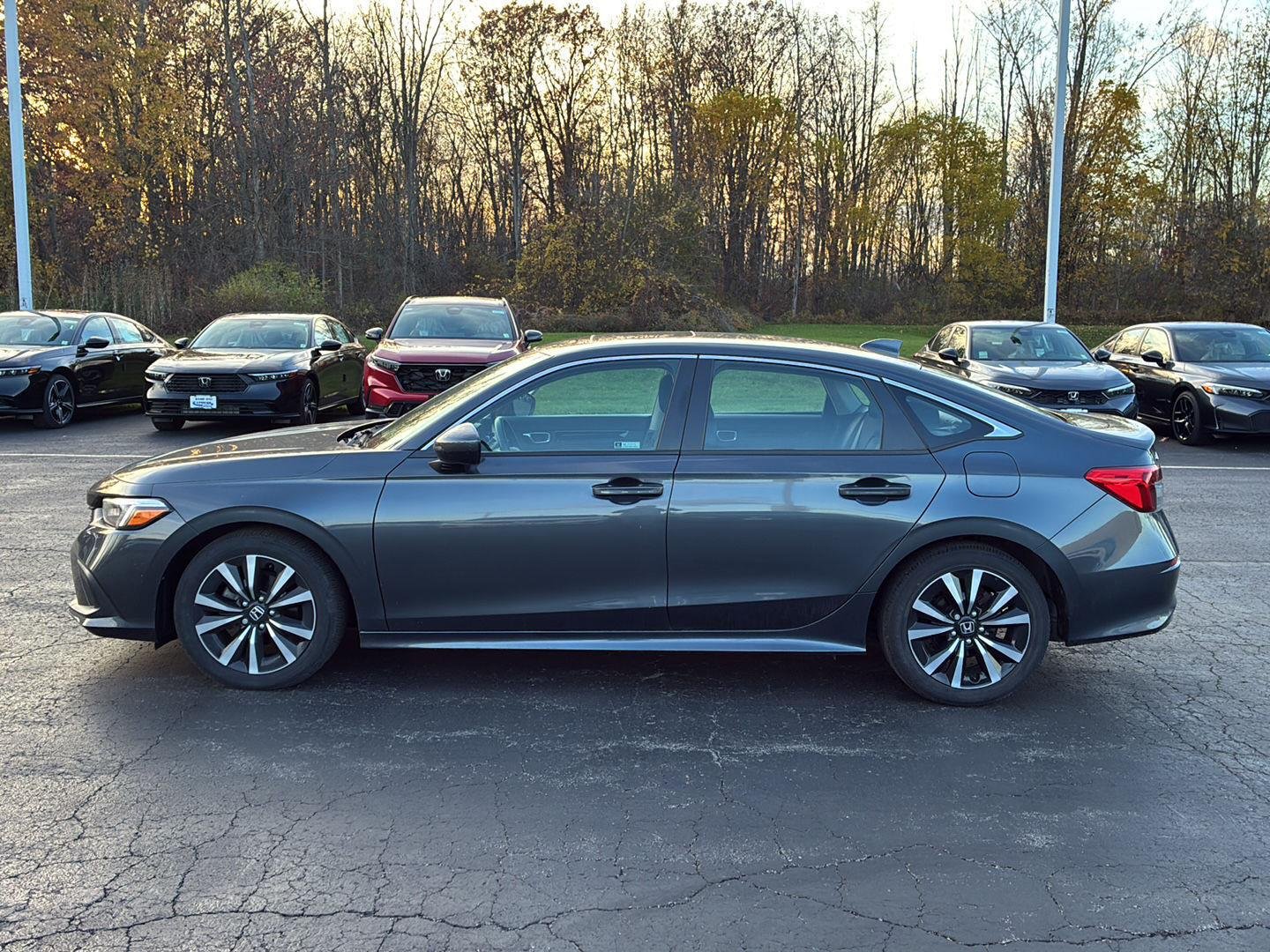 Used 2024 Meteorite Gray Metallic Honda EX image 10