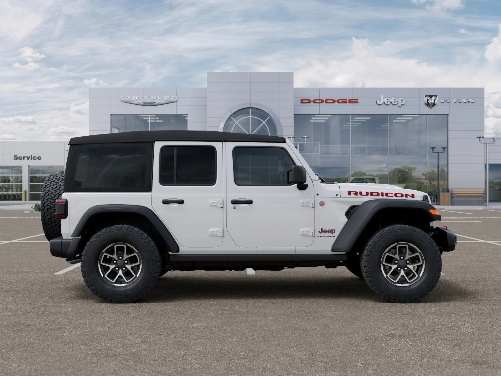 New 2026 Bright White Clearcoat Jeep Rubicon image 49