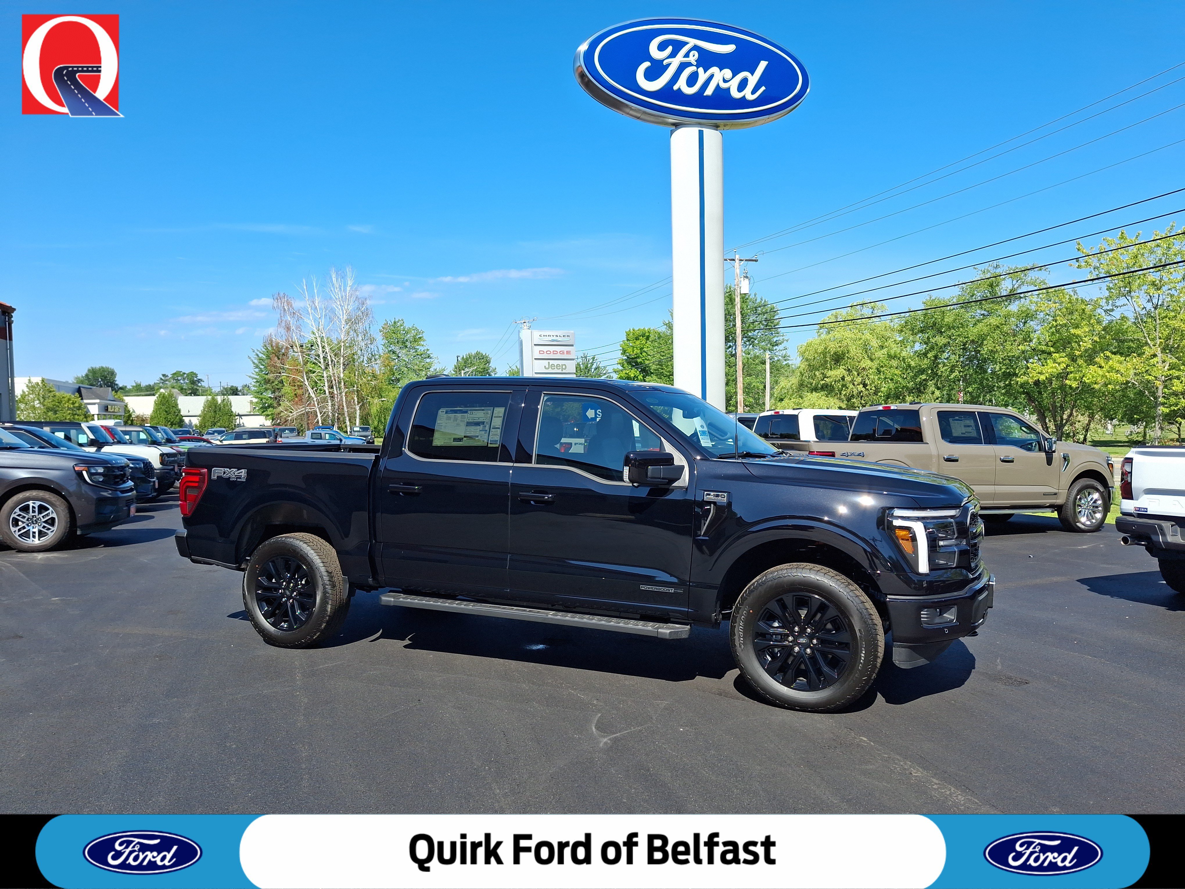New 2026 Agate Black Metallic Ford LARIAT image 1