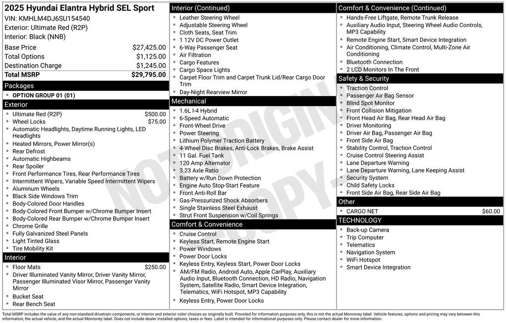 Certified Used 2025 Red Hyundai SEL Sport image 31