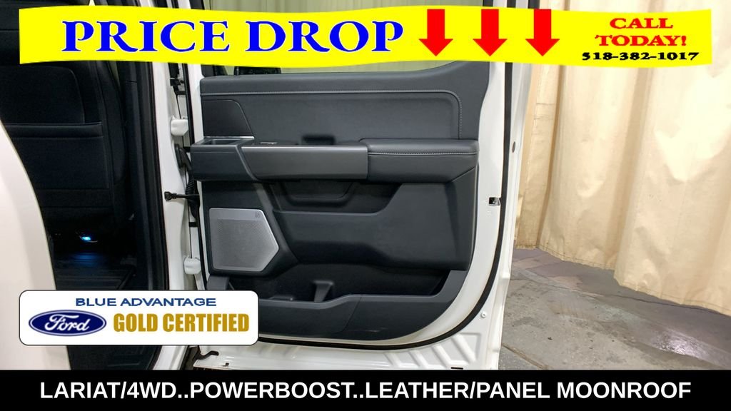 Certified Used 2025 White Metallic Ford Lariat image 15
