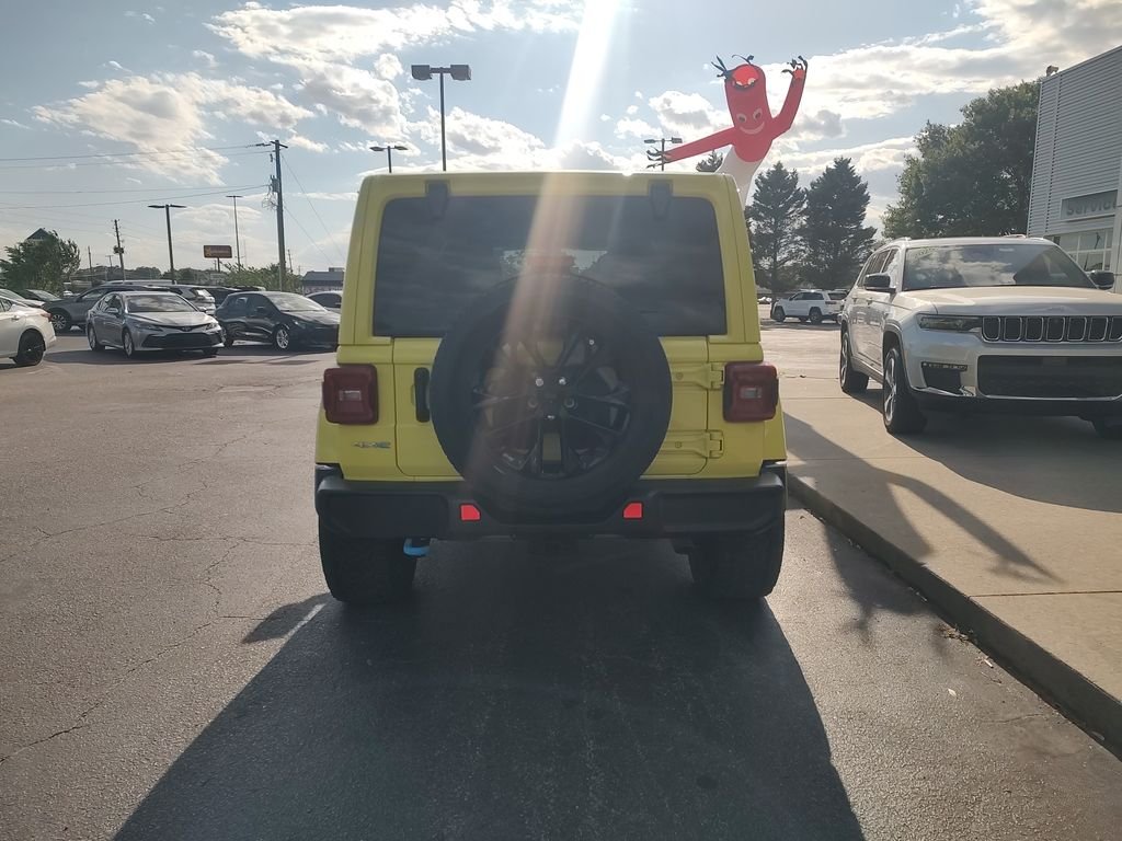 Used 2022 Yellow Jeep Unlimited Sahara 4xe image 4