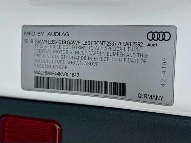 Pre-Owned 2019 Audi A4 2.0T Premium Plus