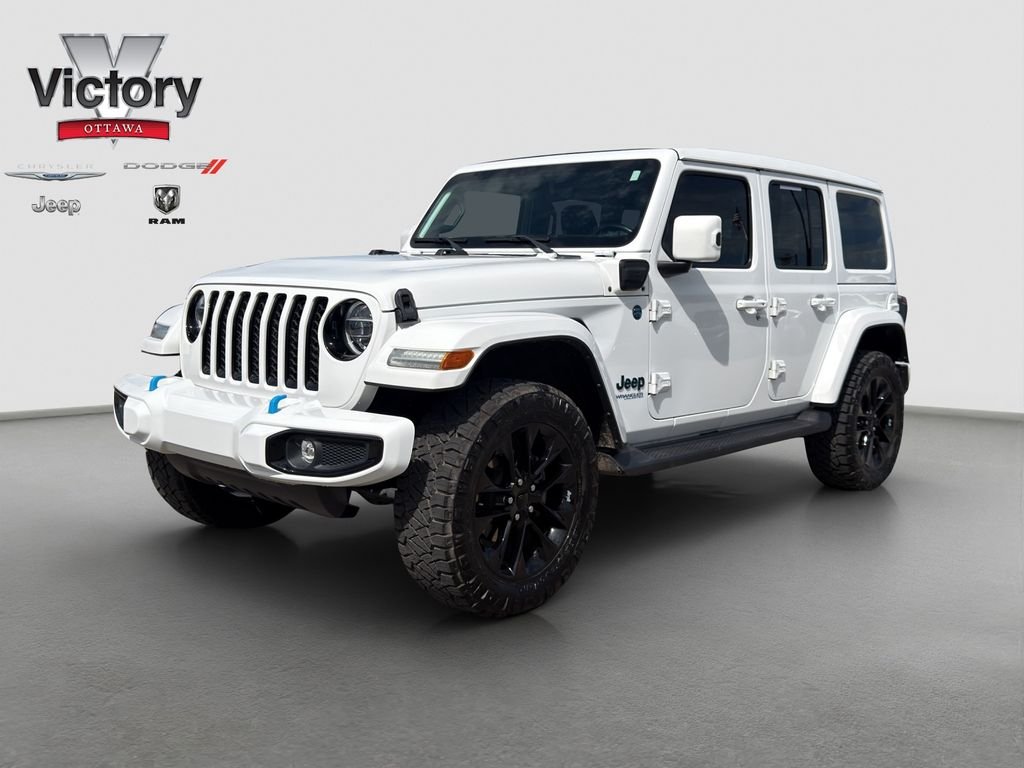 Used 2021 White Jeep Unlimited Sahara 4xe image 25