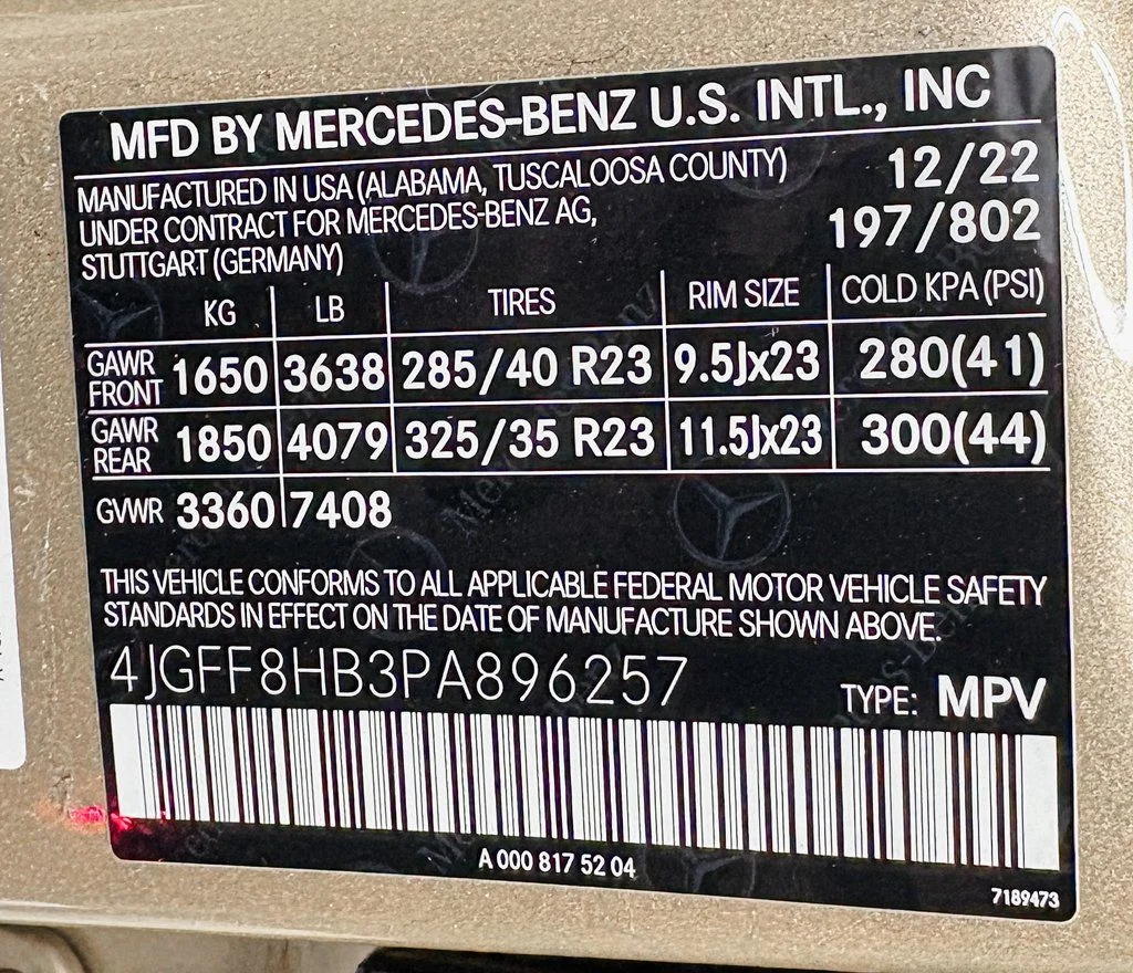 Certified Used 2023 Obisidian Black/Kalahari Gold Mercedes-Benz Maybach GLS 600 image 39