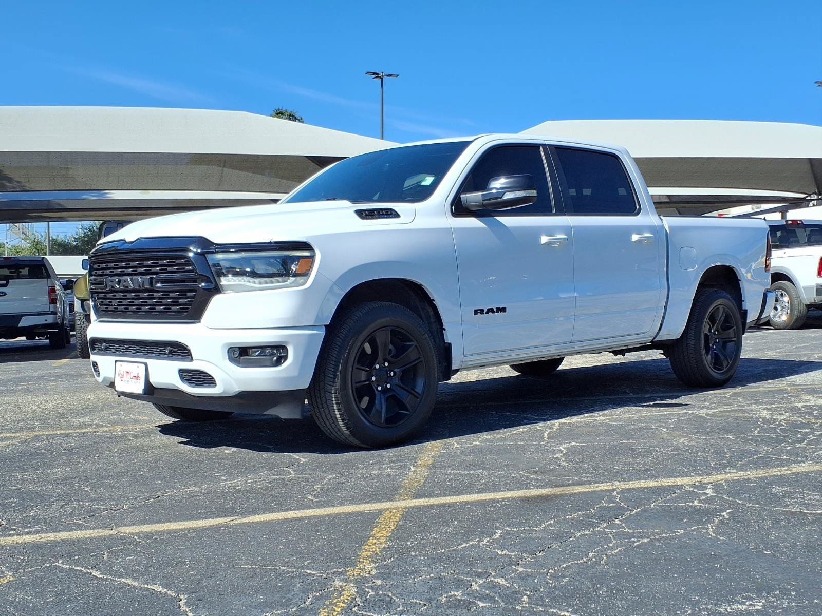 Used 2022 Bright White Clearcoat Ram Big Horn image 1