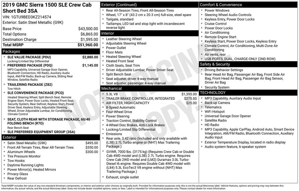 Used 2019 Gray GMC SLE image 36